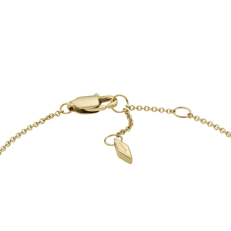 Main Image 4 of Fossil Drew Gold Tone Stainless Steel Pendant Bracelet