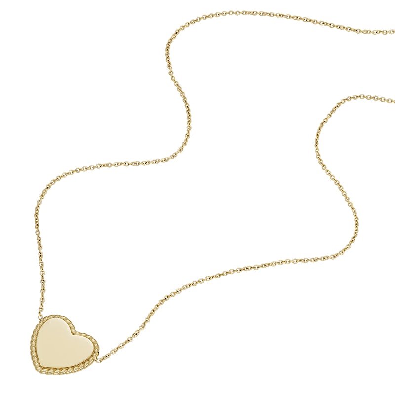 Main Image 2 of Fossil Drew Gold Tone Stainless Steel Pendant Necklace