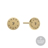 Thumbnail Image 1 of Farah Men's Gold Tone Disc Logo Stud Earrings