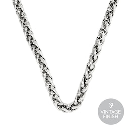 Farah Men's Polished Stainless Steel Curb Chain Necklace