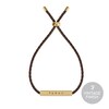 Thumbnail Image 1 of Farah Men's Gold Tone Tan Leather Plaited Bracelet