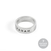 Thumbnail Image 1 of Farah Men's Stainless Steel Laser Etched Logo Ring (Size R)