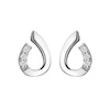 Thumbnail Image 1 of Hot Diamonds Rhodium Plated Sterling Silver Diamond Teardrop Earrings