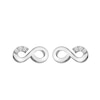 Thumbnail Image 1 of Hot Diamonds Rhodium Plated Sterling Silver Diamond Infinity Earrings