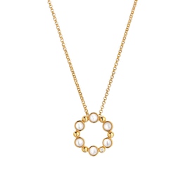Hot Diamonds X Jac Jossa Calm 18ct Gold Plated MOP Pendant