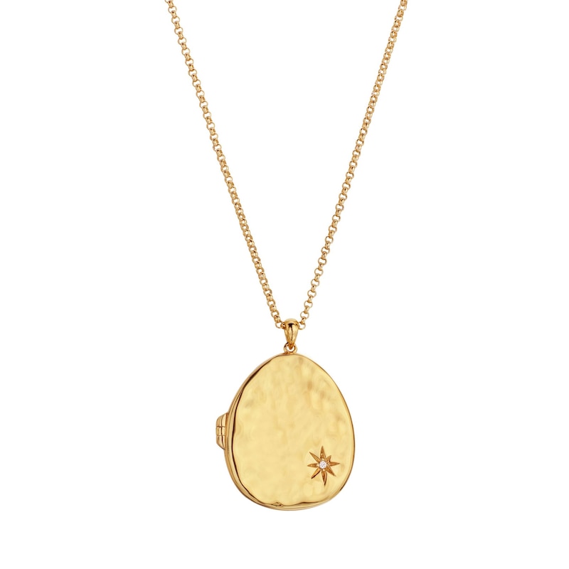 Main Image 1 of Hot Diamonds X Jac Jossa Lunar 18ct Gold Plated Large Locket