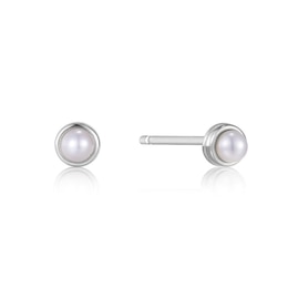 Ania Haie Sterling Silver Pearl Cabochon Earrings
