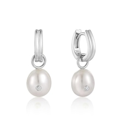 Ania Haie Sterling Silver Pearl Earrings