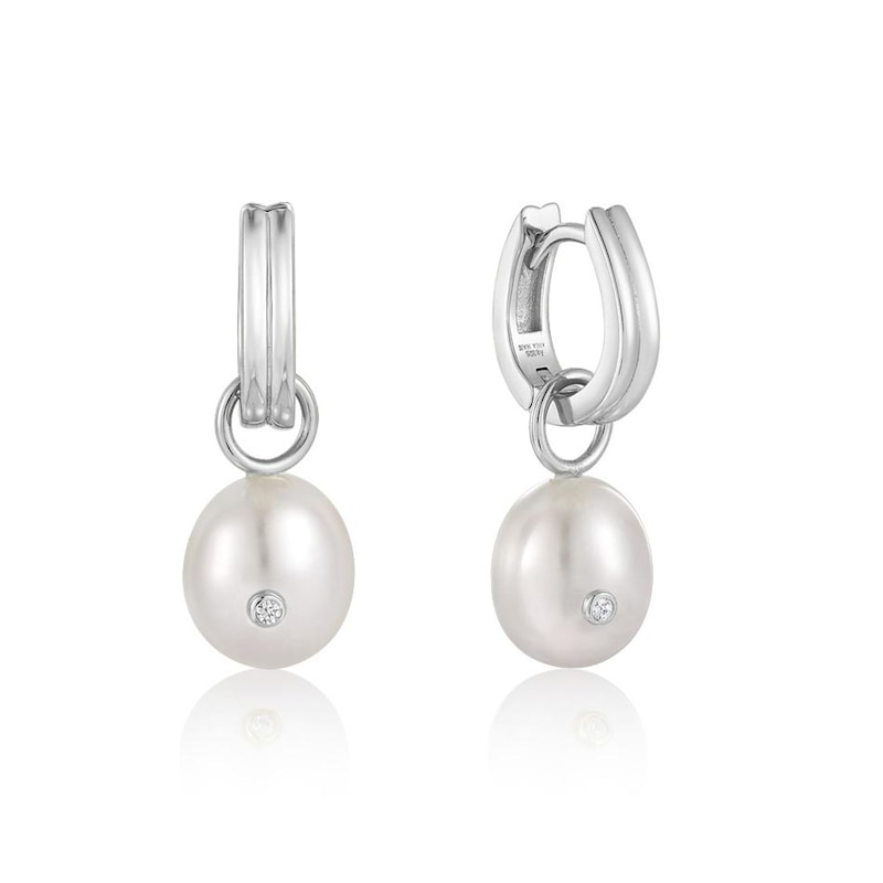 Ania Haie Sterling Silver Pearl Earrings