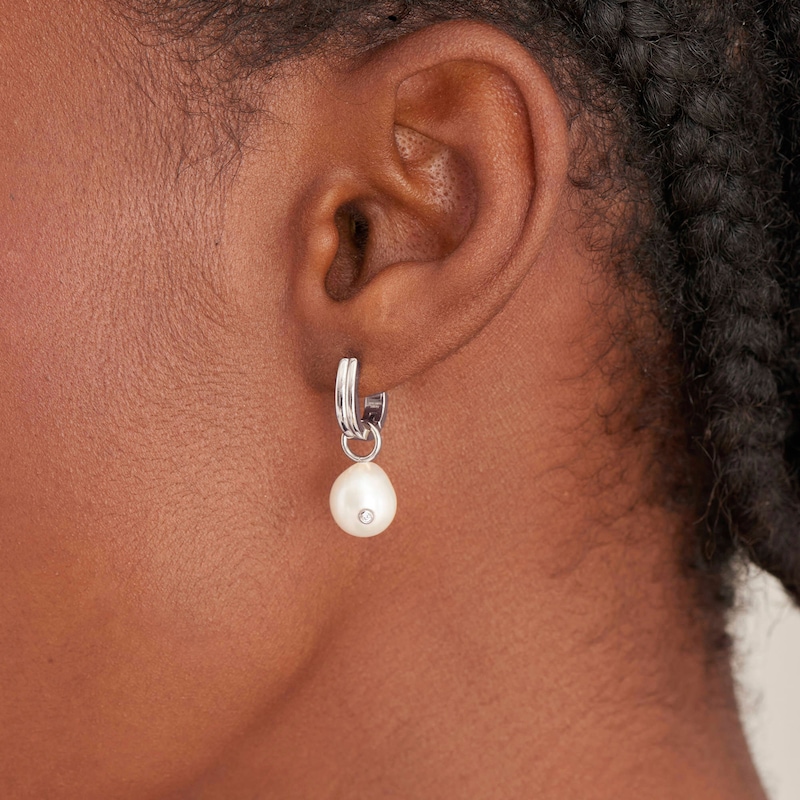 Ania Haie Sterling Silver Pearl Earrings