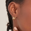 Thumbnail Image 1 of Ania Haie 14ct Gold Plated Silver Wave Double Hoop Earrings