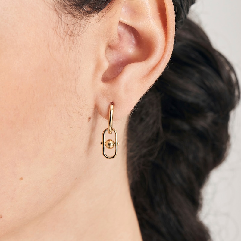 Ania Haie Orb Yellow Gold Tone Earrings