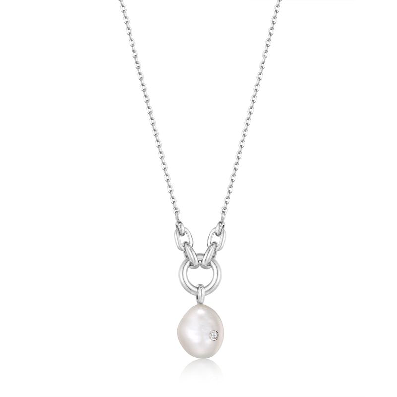 Main Image 1 of Ania Haie Sterling Silver Pearl & CZ Pendant Necklace