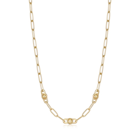 Ania Haie Orb Yellow Gold Tone Necklace