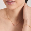 Thumbnail Image 2 of Ania Haie 14ct Gold Plated Sterling Silver Rose Quartz Link Necklace