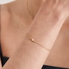 Thumbnail Image 1 of Ania Haie 14ct Gold Plated Silver Rose Quartz Orb Bracelet