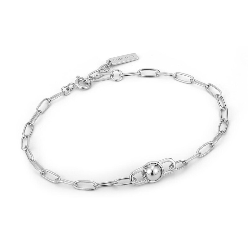 Ania Haie Orb Sterling Silver Chunky Bracelet