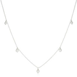 Sterling Silver Cultured Freshwater Pearl Drop Necklace