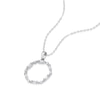 Thumbnail Image 2 of Sterling Silver Cubic Zirconia Baguette Cut Round Pendant