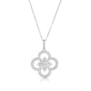 Thumbnail Image 1 of Sterling Silver Cubic Zirconia Quatrefoil Pendant