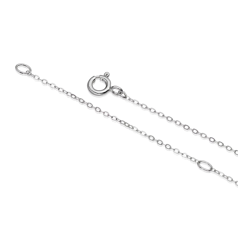 Main Image 3 of Sterling Silver Cubic Zirconia Quatrefoil Pendant