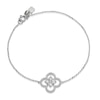 Thumbnail Image 1 of Sterling Silver Cubic Zirconia Quatrefoil Bracelet