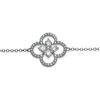Thumbnail Image 2 of Sterling Silver Cubic Zirconia Quatrefoil Bracelet