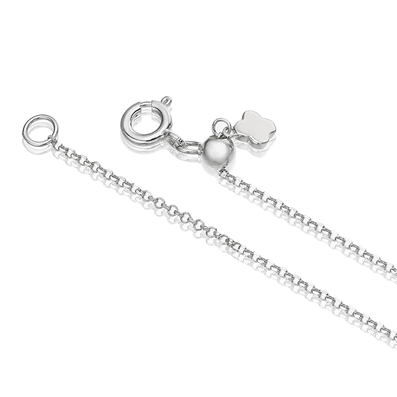Main Image 3 of Sterling Silver Cubic Zirconia Quatrefoil Bracelet