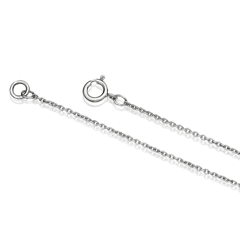 Main Image 3 of Sterling Silver Cubic Zirconia Moon & Star Bracelet