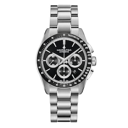 Hamilton Jazzmaster Performer Black Chrono Dial Stainless Steel Bracelet Watch