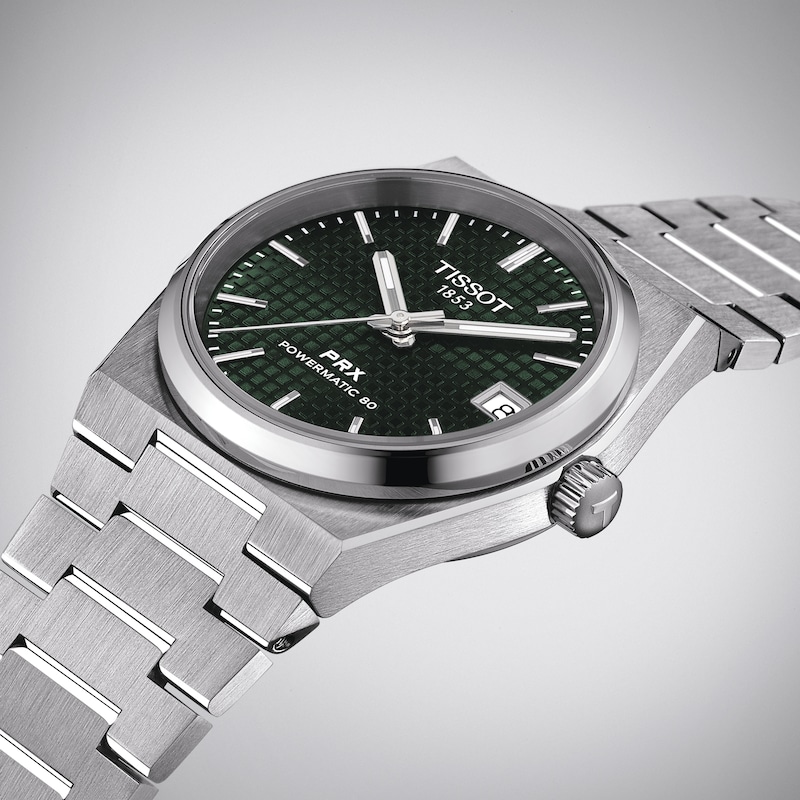 Main Image 2 of Tissot PRX 35mm Ladies' Green Dial & Bracelet Watch