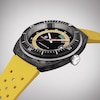 Thumbnail Image 1 of Tissot Sideral S Men's Black Dial Yellow Rubber Strap Watch
