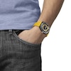 Thumbnail Image 5 of Tissot Sideral S Men's Black Dial Yellow Rubber Strap Watch