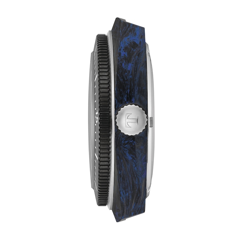 Main Image 2 of Tissot Sideral S Men's Black Dial Blue Rubber Strap Watch