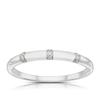 Thumbnail Image 1 of Sterling Silver 0.03ct Diamond Three Stone Eternity Ring