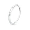 Thumbnail Image 2 of Sterling Silver 0.03ct Diamond Three Stone Eternity Ring