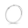 Thumbnail Image 3 of Sterling Silver 0.03ct Diamond Three Stone Eternity Ring
