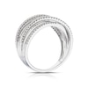 Thumbnail Image 3 of Sterling Silver 0.33ct Diamond Wrap Half Eternity Ring