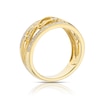 Thumbnail Image 2 of 9ct Yellow Gold 0.12ct Diamond Floral Eternity Ring