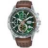 Thumbnail Image 1 of Lorus Chronograph Men's Brown Leather Strap Watch