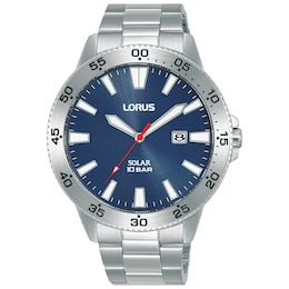 Lorus Solar Mens Stainless Steel Bracelet Watch
