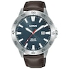 Thumbnail Image 1 of Lorus Solar Men's Brown Leather Strap Watch