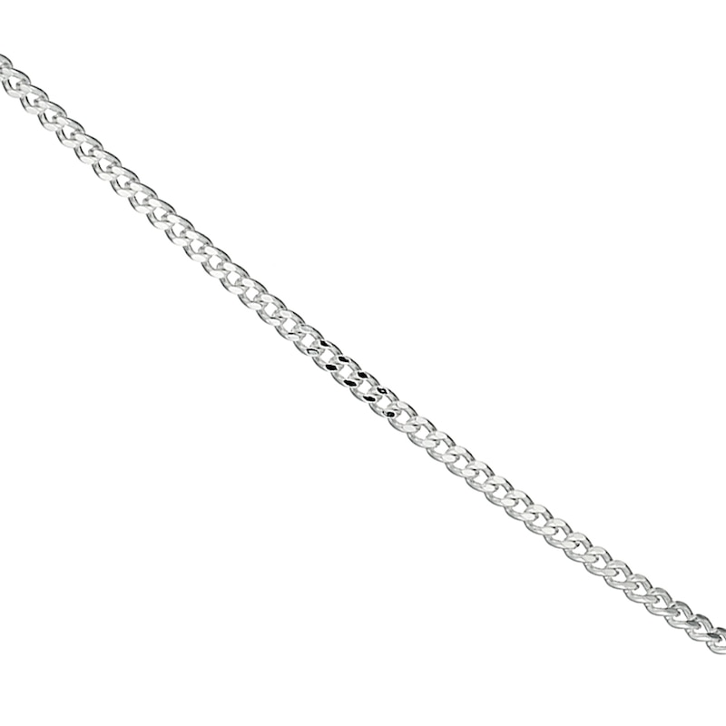 Main Image 1 of Sterling Silver 16" Dainty Curb Chain