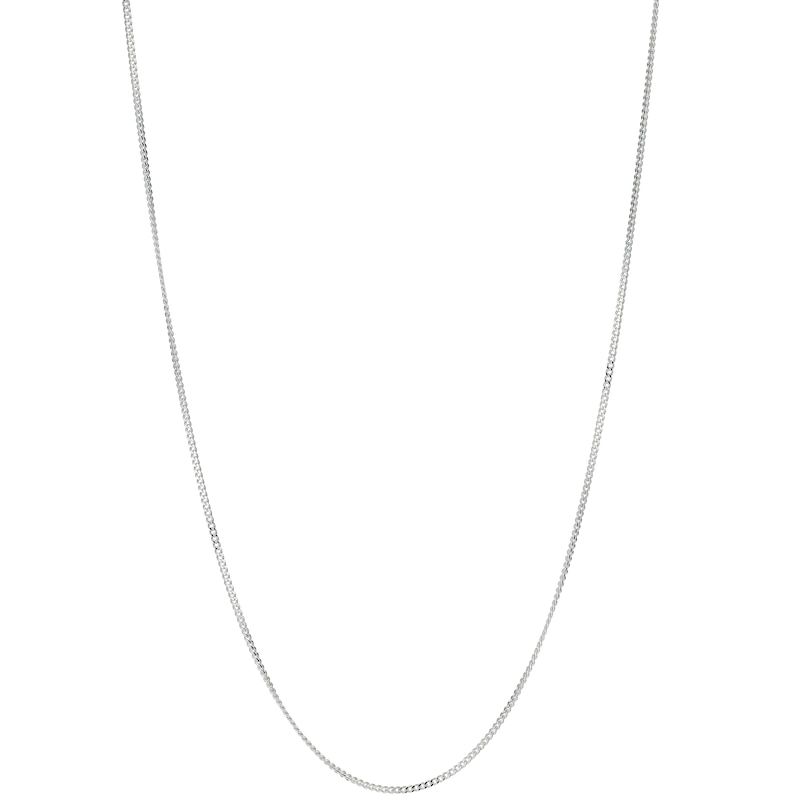 Main Image 2 of Sterling Silver 16" Dainty Curb Chain