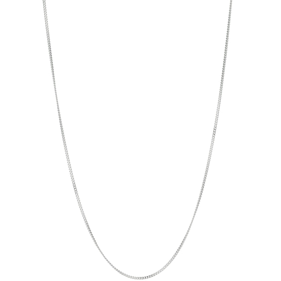Sterling Silver 18" Dainty Curb Chain