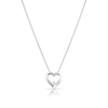 Thumbnail Image 1 of The Forever Diamond Sterling Silver 0.10ct Diamond Heart Necklace