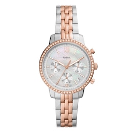 Fossil Neutra Chronograph Two Tone Bracelet Watch