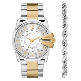 Diesel Master Chief Men's Watch & Bracelet Gift Set