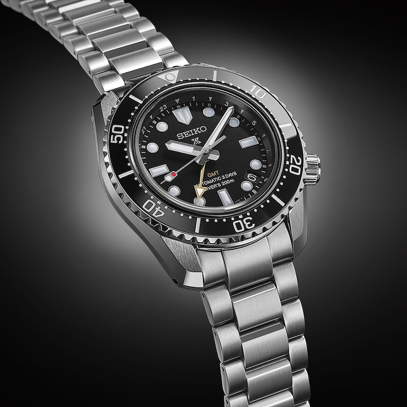 Main Image 3 of Seiko Prospex Dark Depths GMT Stainless Steel Bracelet Watch