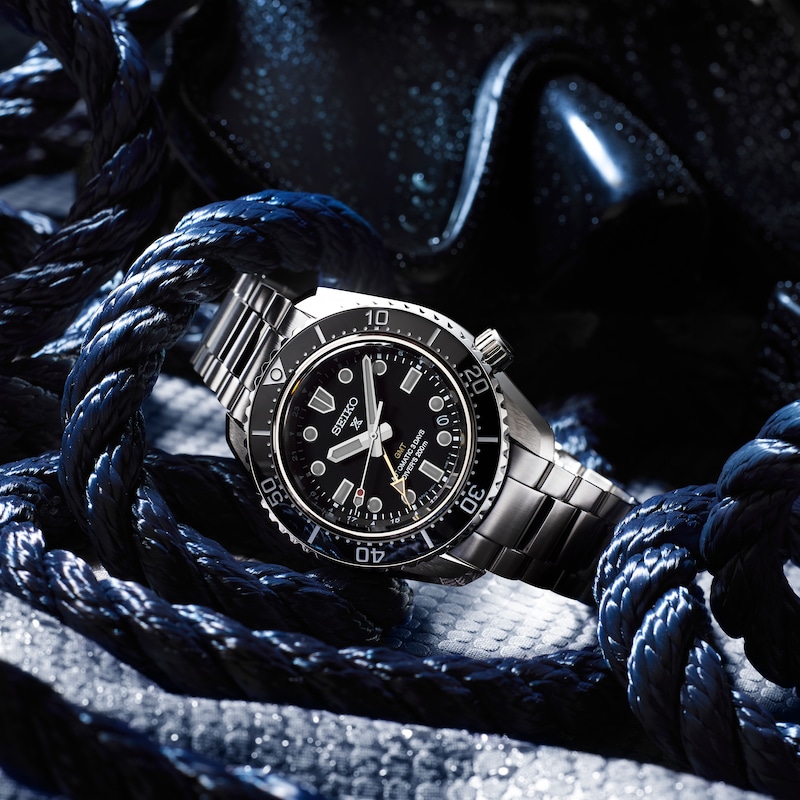 Main Image 5 of Seiko Prospex Dark Depths GMT Stainless Steel Bracelet Watch